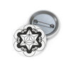 Cley Hill Crop Circle Pin Button 2 - Shapes of Wisdom