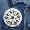 Avebury Trusloe Crop Circle Pin Button 2 - Shapes of Wisdom
