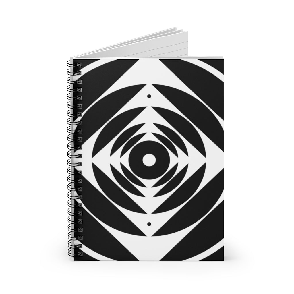 Stonehenge Crop Circle Spiral Notebook - Ruled Line - Shapes of Wisdom