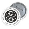 Avebury Trusloe Crop Circle Pin Button 3 - Shapes of Wisdom