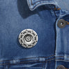 Pewsey Crop Circle Pin Button - Shapes of Wisdom