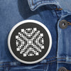 Aldbourne Crop Circle Pin Button 3 - Shapes of Wisdom