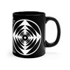 Crop Circle Black mug 11oz - Stonehenge - Shapes of Wisdom