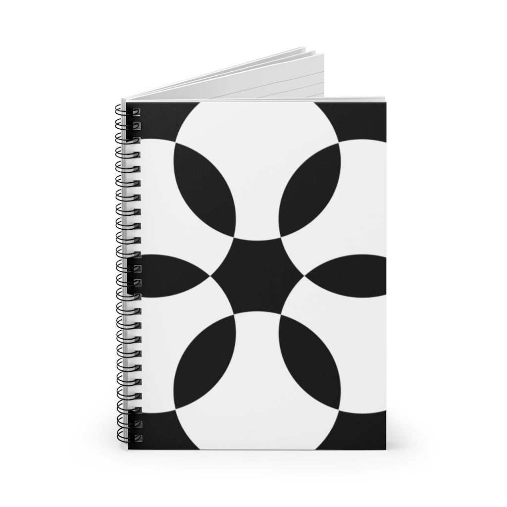 Simonshaven Crop Circle Spiral Notebook - Ruled Line - Shapes of Wisdom