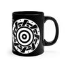 Crop Circle Black mug 11oz - Ammersee - Shapes of Wisdom
