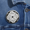 Load image into Gallery viewer, Lockeridge Crop Circle Pin Button - Shapes of Wisdom