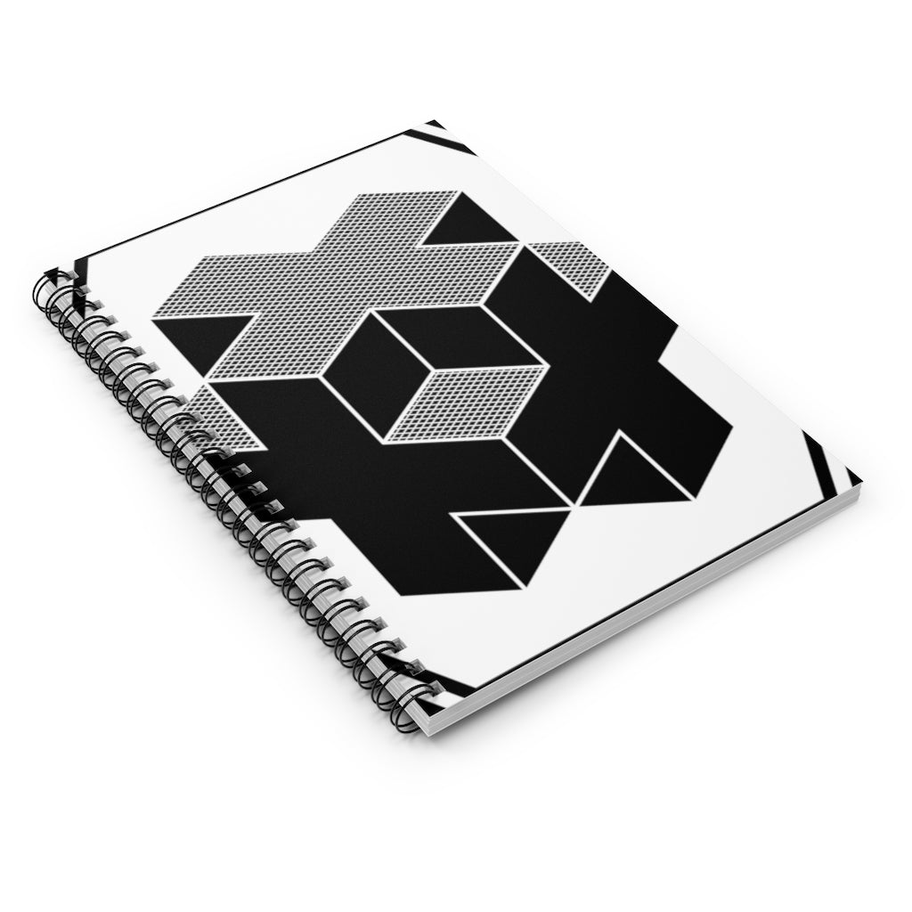 Cley Hill Crop Circle Spiral Notebook - Ruled Line - Shapes of Wisdom