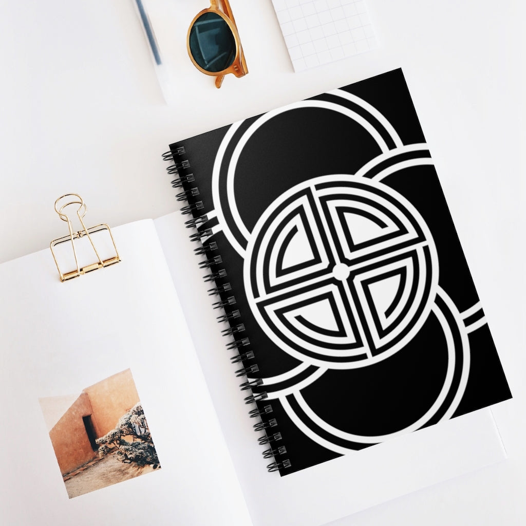 Blandford Forum Crop Circle Spiral Notebook - Ruled Line - Shapes of Wisdom