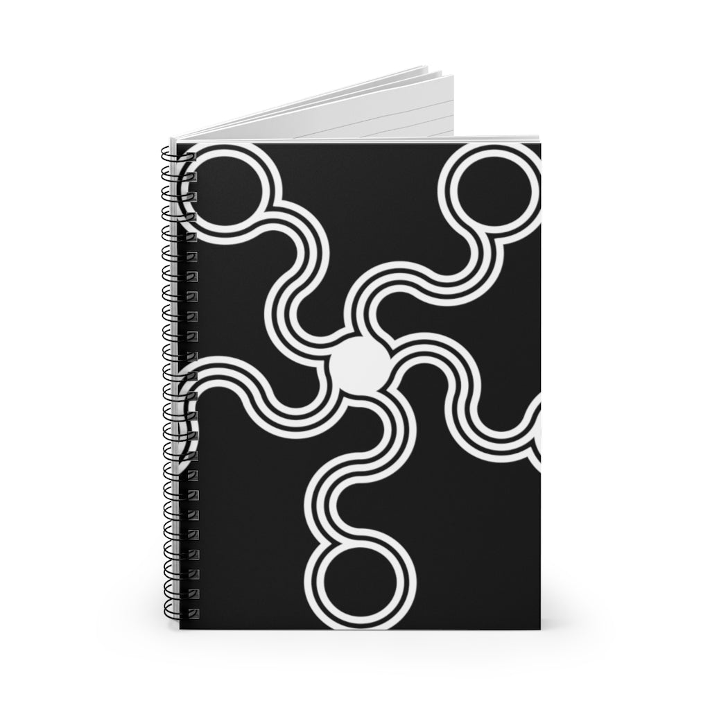 Willoughby Crop Circle Spiral Notebook - Ruled Line - Shapes of Wisdom