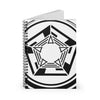 Barton-Le-Cley Crop Circle Spiral Notebook - Ruled Line 2 - Shapes of Wisdom