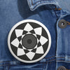 Hackpen Hill Crop Circle Pin Button 3 - Shapes of Wisdom