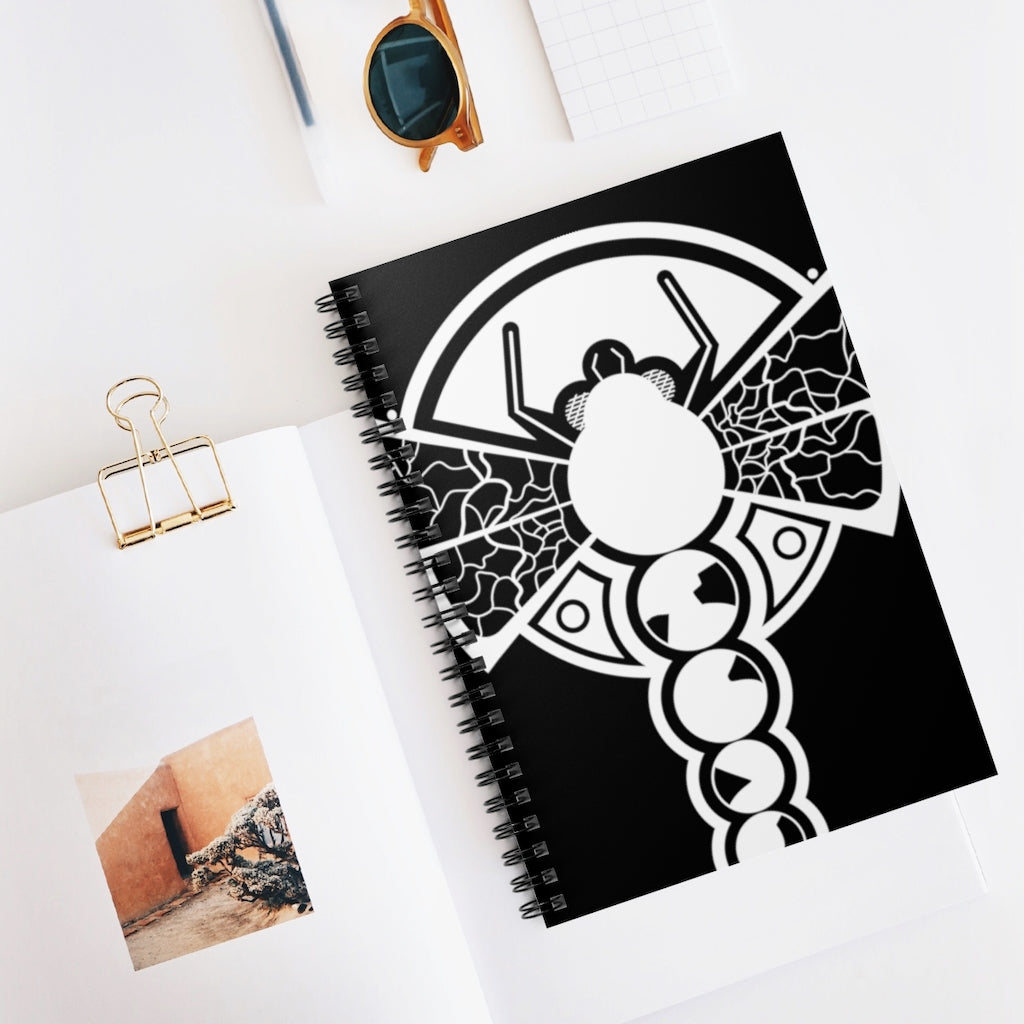 Yatesbury Crop Circle Spiral Notebook - Ruled Line - Shapes of Wisdom