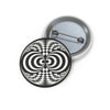 Straight Soley Crop Circle Pin Button - Shapes of Wisdom