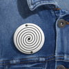 Load image into Gallery viewer, West Overton Crop Circle Pin Button 3 - Shapes of Wisdom