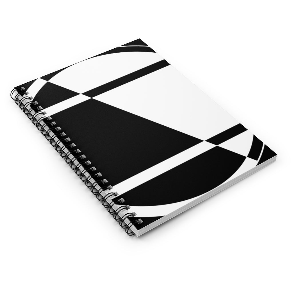 Chirton Bottom Crop Circle Spiral Notebook - Ruled Line - Shapes of Wisdom