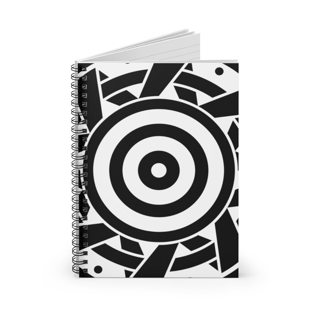 Ammersee Crop Circle Spiral Notebook - Ruled Line - Shapes of Wisdom