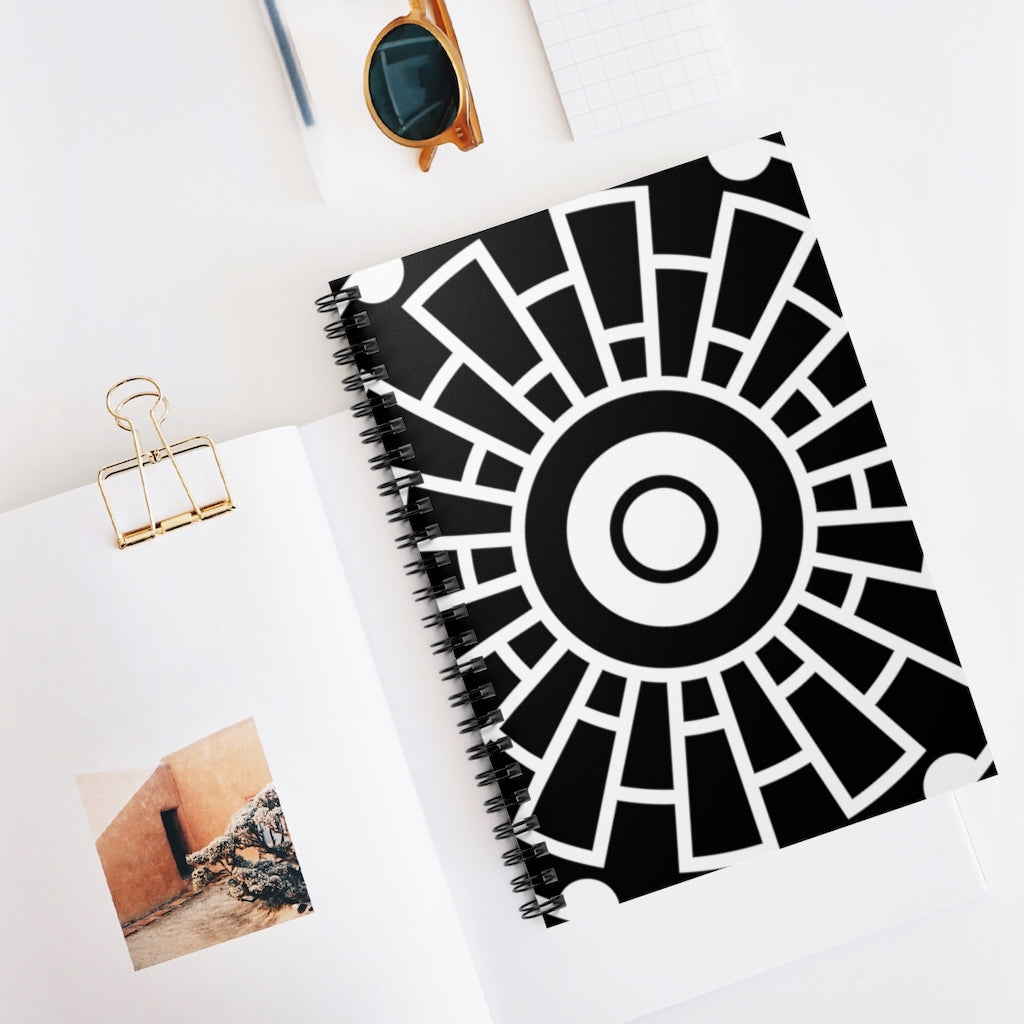 Sixpenny Handley Crop Circle Spiral Notebook - Ruled Line - Shapes of Wisdom