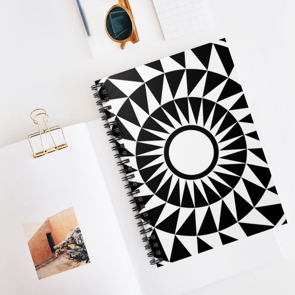 Woolstone Crop Circle Spiral Notebook - Ruled Line - Shapes of Wisdom