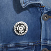 Load image into Gallery viewer, Clanfield Crop Circle Pin Button - Shapes of Wisdom