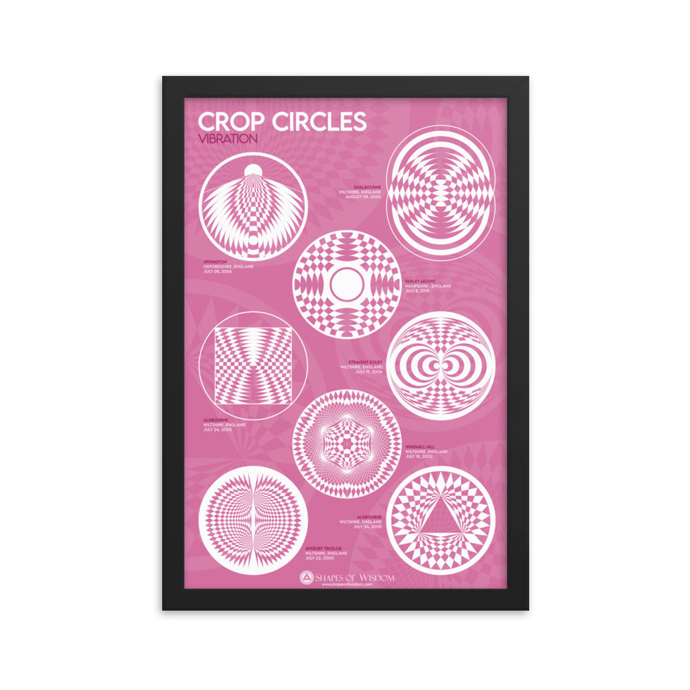 Crop Circles VIBRATION Framed poster - Shapes of Wisdom