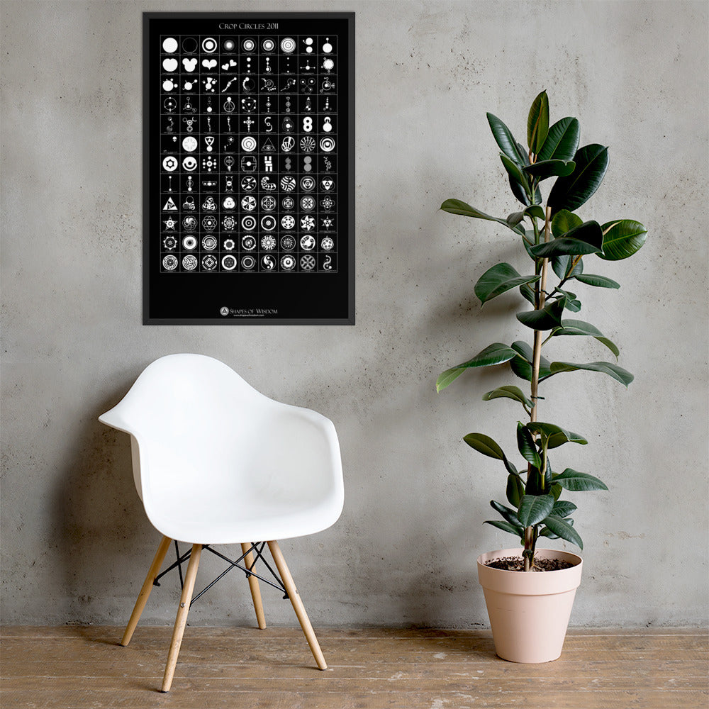 Crop Circles 2011 Framed Poster - Shapes of Wisdom