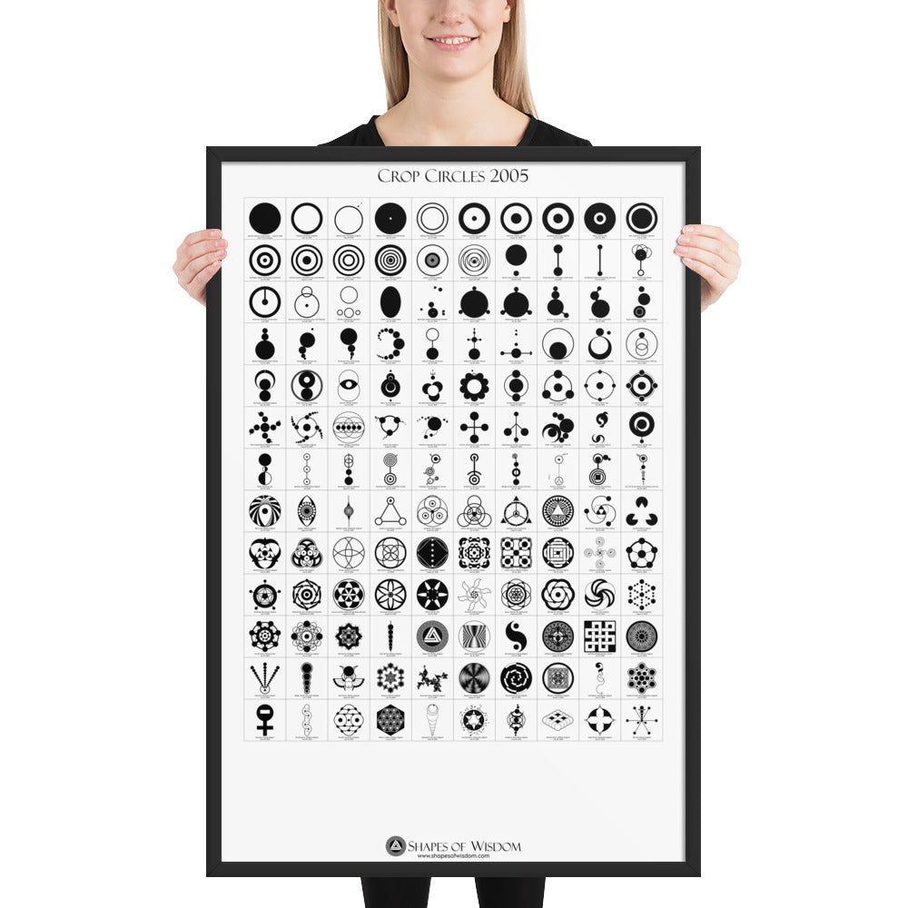 Crop Circles 2005 Framed Poster - Shapes of Wisdom