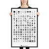 Load image into Gallery viewer, Crop Circles 2009 Framed Poster - Shapes of Wisdom