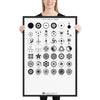 Crop Circles 2020 Framed Poster - Shapes of Wisdom