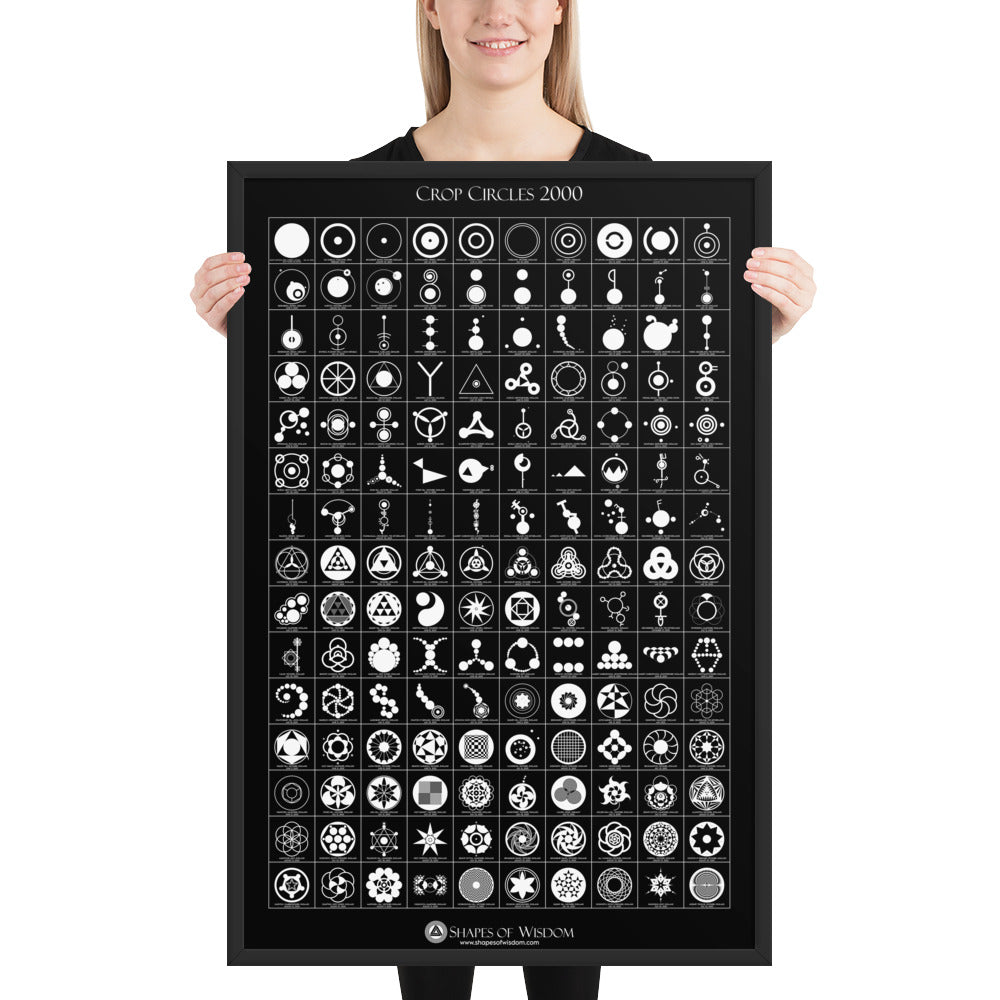 Crop Circles 2000 Framed Poster - Shapes of Wisdom