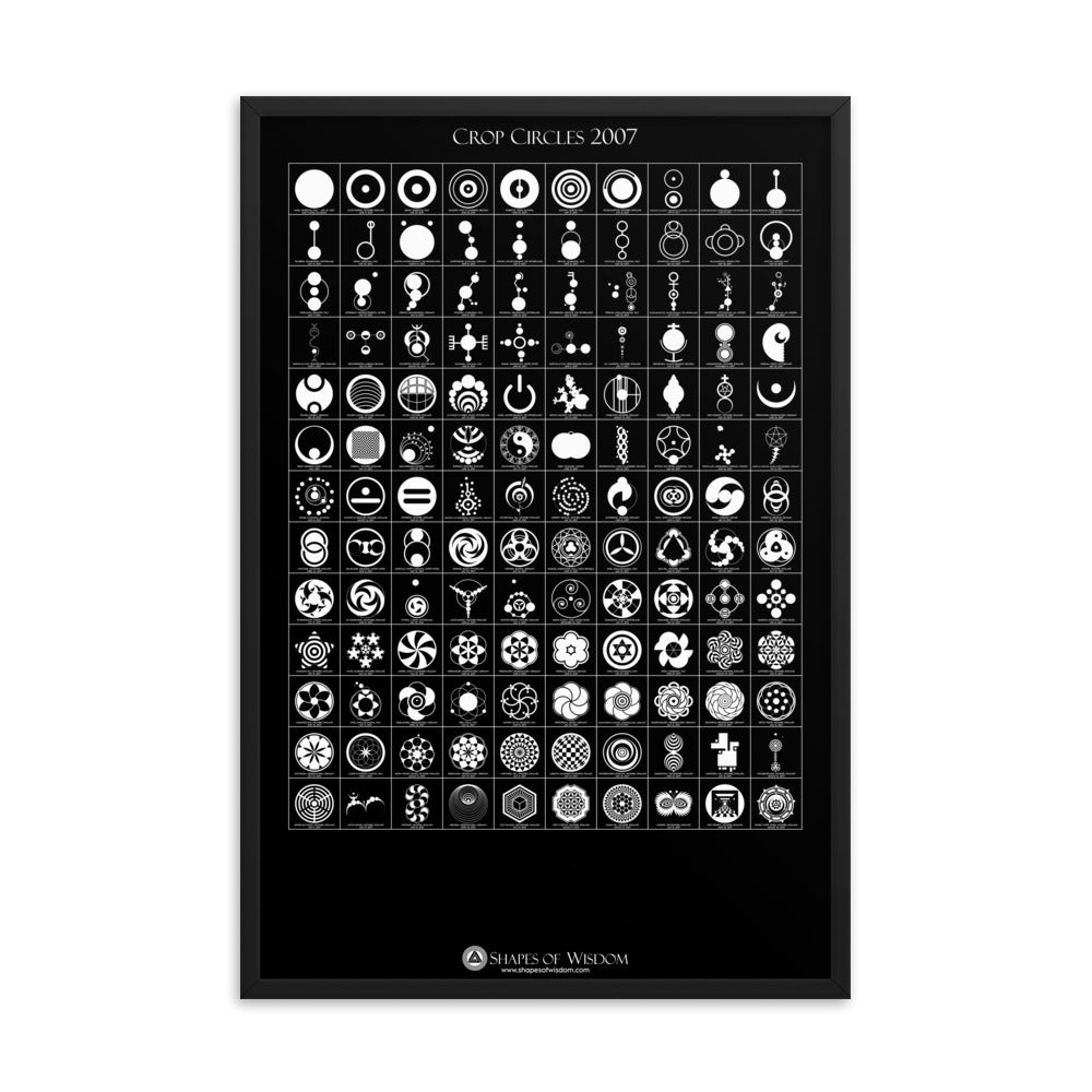 Crop Circles 2007 Framed Poster - Shapes of Wisdom