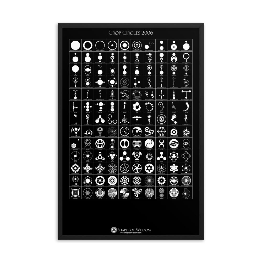 Crop Circles 2006 Framed Poster - Shapes of Wisdom