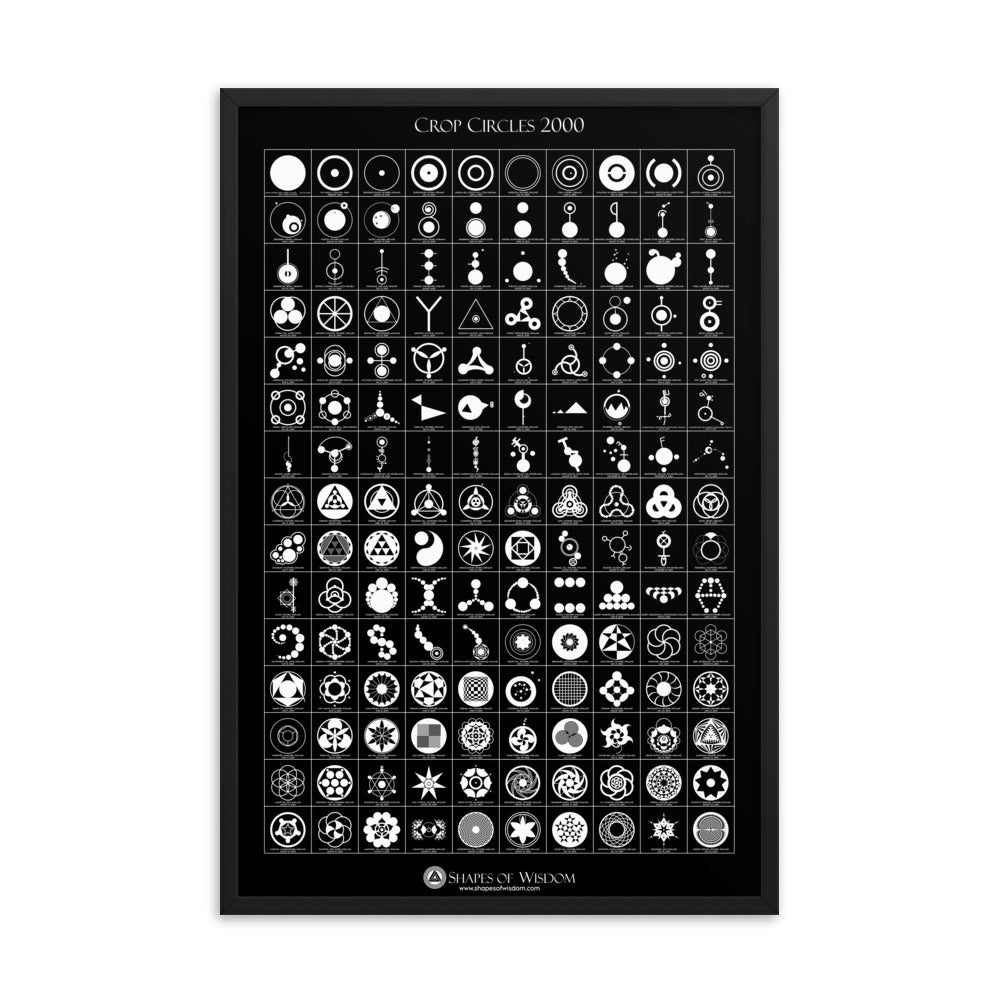 Crop Circles 2000 Framed Poster - Shapes of Wisdom