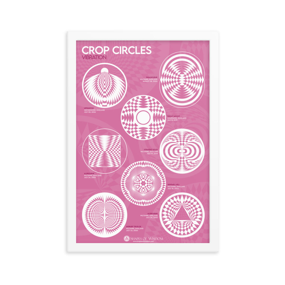 Crop Circles VIBRATION Framed poster - Shapes of Wisdom