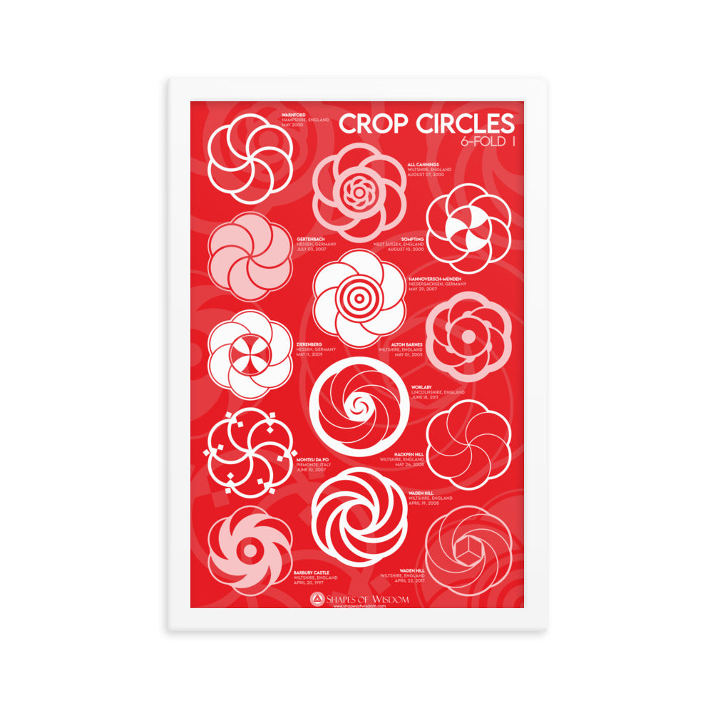 Crop Circles 6-FOLD Framed poster - Shapes of Wisdom