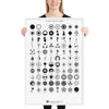 Load image into Gallery viewer, Crop Circles 2014 Framed Poster - Shapes of Wisdom