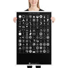 Load image into Gallery viewer, Crop Circles 2012 Framed Poster - Shapes of Wisdom