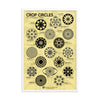 Crop Circles NO STRAIGHT LINES Framed poster - Shapes of Wisdom