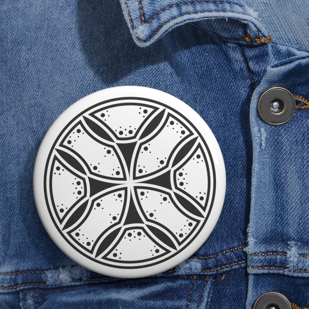 Westwoods Crop Circle Pin Button - Shapes of Wisdom