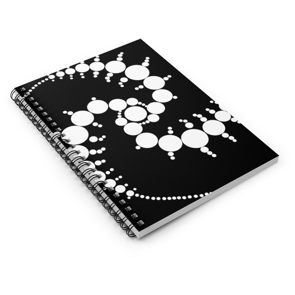 Windmill Hill Crop Circle Spiral Notebook - Ruled Line - Shapes of Wisdom