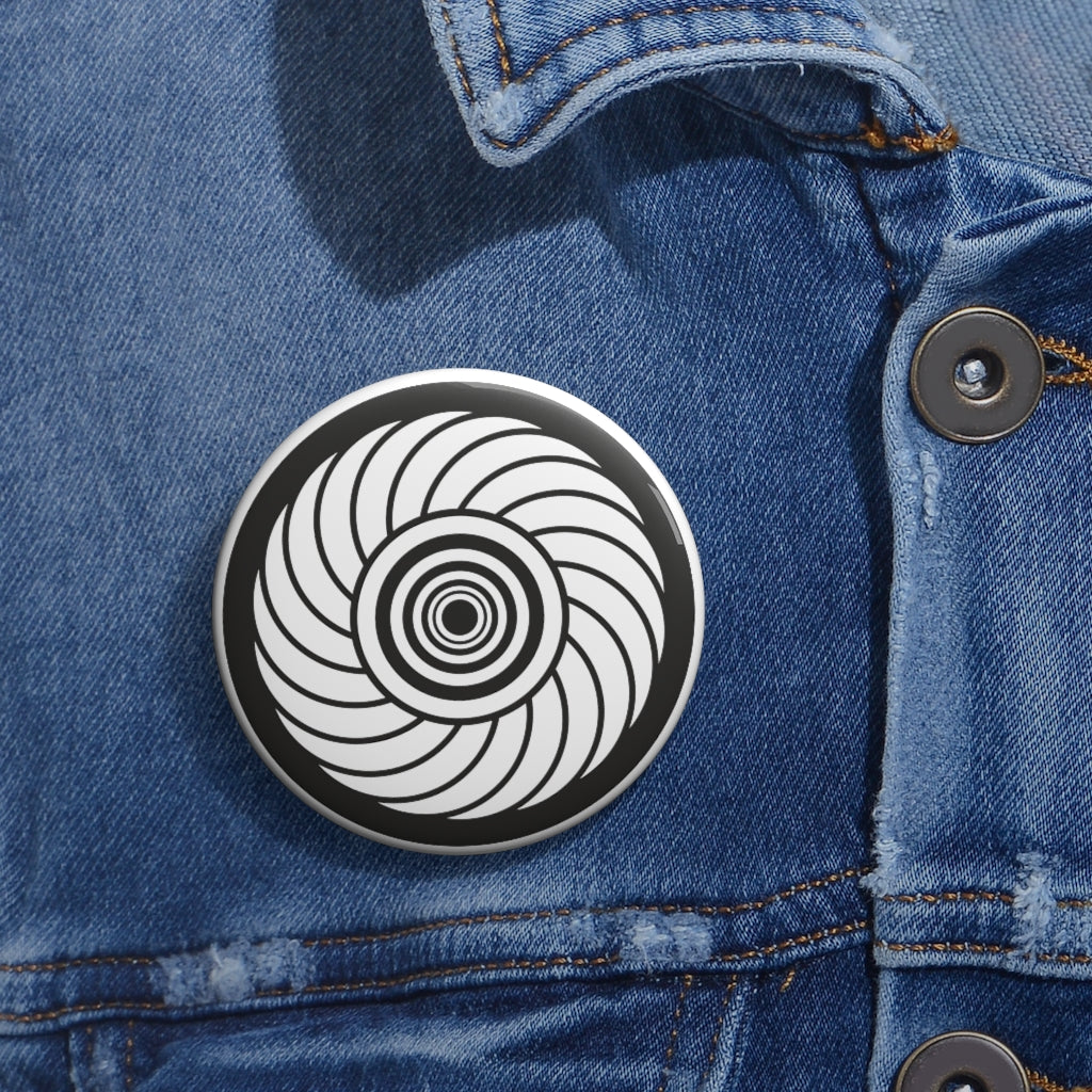 Roundway Hill Crop Circle Pin Button - Shapes of Wisdom