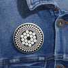 Sugar Hill Crop Circle Pin Button - Shapes of Wisdom