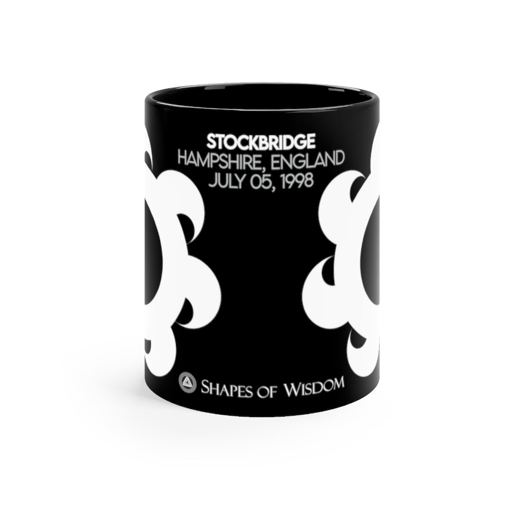 Crop Circle Black mug 11oz - Stockbridge - Shapes of Wisdom