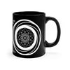 Crop Circle Black mug 11oz - Cherhill - Shapes of Wisdom