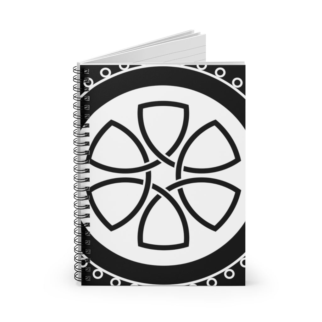 Avebury Trusloe Crop Circle Spiral Notebook - Ruled Line 3 - Shapes of Wisdom
