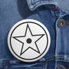 Bitton Crop Circle Pin Button - Shapes of Wisdom